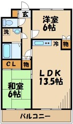 メルベーユソシアの物件間取画像